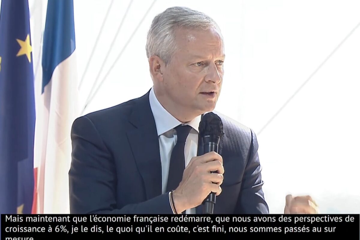 Bruno Maire Fin Mesures Soutien Entreprises Economie