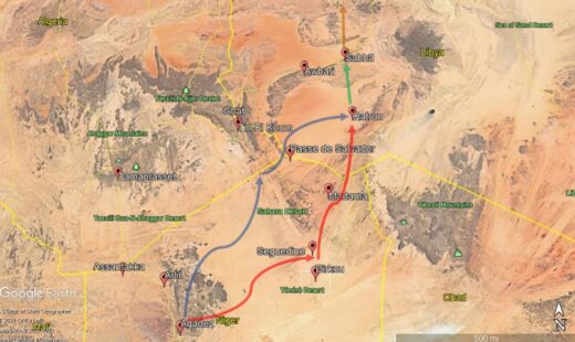 Carte Migrants Niger Sahel