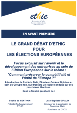 Grand Débat Ethic Élection Européenne Avenir Entreprise 4 Avril 2024